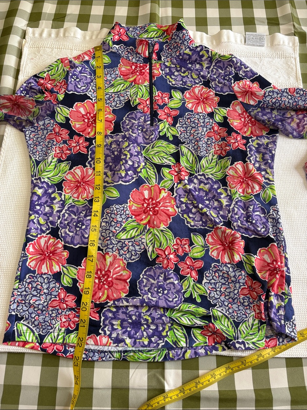 Ladies IBKUL quarter zip top - Picture 7 of 9